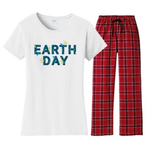 Earth Day Nature Women's Flannel Pajama Set