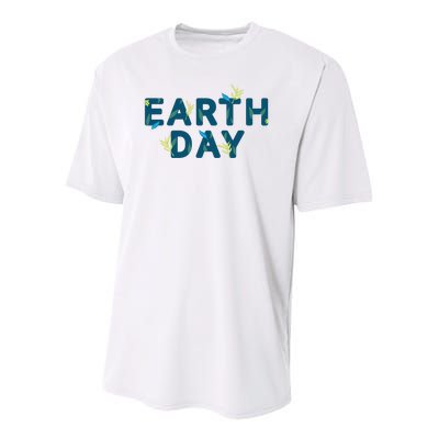 Earth Day Nature Youth Performance Sprint T-Shirt