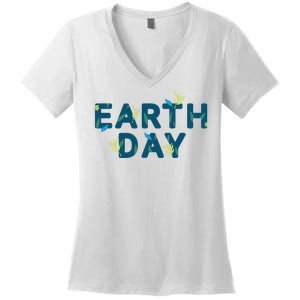 Earth Day Nature Women's V-Neck T-Shirt