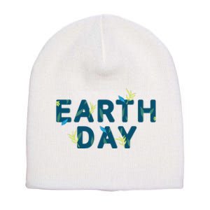 Earth Day Nature Short Acrylic Beanie