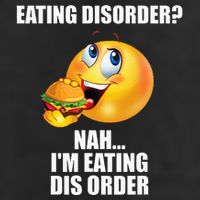Eating Disorder Nah IM Eating Dis Order Funny Eating Beanie