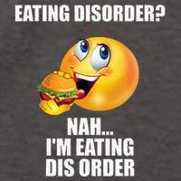 Eating Disorder Nah IM Eating Dis Order Funny Eating Vector Backpack