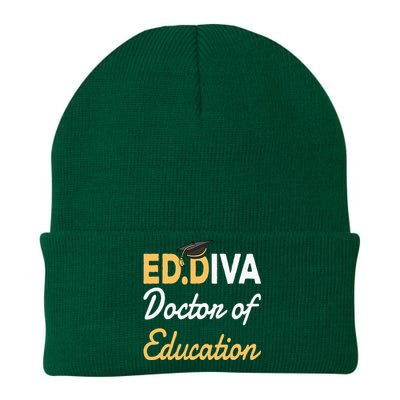 EdD Doctor Of Education Ed.D Diva Doctoral Degree Knit Cap Winter Beanie