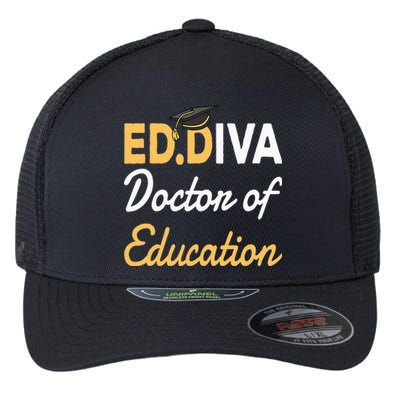 EdD Doctor Of Education Ed.D Diva Doctoral Degree Flexfit Unipanel Trucker Cap