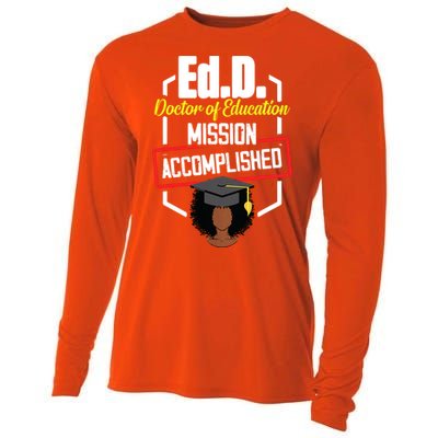 EdD Doctor Of Education Accomplish Doctorate Graduation Cooling Performance Long Sleeve Crew