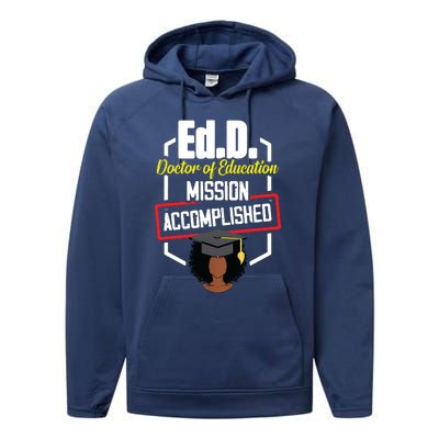 EdD Doctor Of Education Accomplish Doctorate Graduation Performance Fleece Hoodie