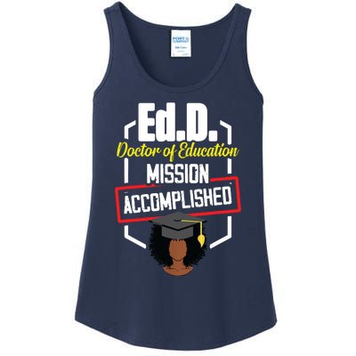 EdD Doctor Of Education Accomplish Doctorate Graduation Ladies Essential Tank