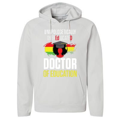 EdD Doctor Of Education Educated Doctorate Graduation Performance Fleece Hoodie