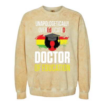 EdD Doctor Of Education Educated Doctorate Graduation Colorblast Crewneck Sweatshirt