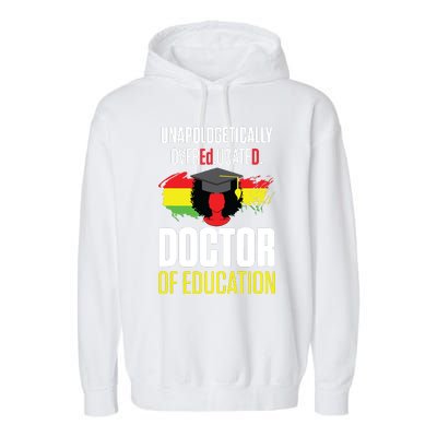 EdD Doctor Of Education Educated Doctorate Graduation Garment-Dyed Fleece Hoodie