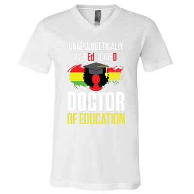 EdD Doctor Of Education Educated Doctorate Graduation V-Neck T-Shirt