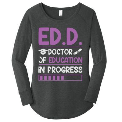 EdD Doctor Of Education In Progress Doctorate In Education Women's Perfect Tri Tunic Long Sleeve Shirt