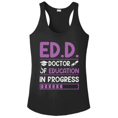 EdD Doctor Of Education In Progress Doctorate In Education Ladies PosiCharge Competitor Racerback Tank