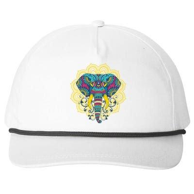 Elephant Dala Oriental Indian African Hinduism Yoga Gift Cool Gift Snapback Five-Panel Rope Hat