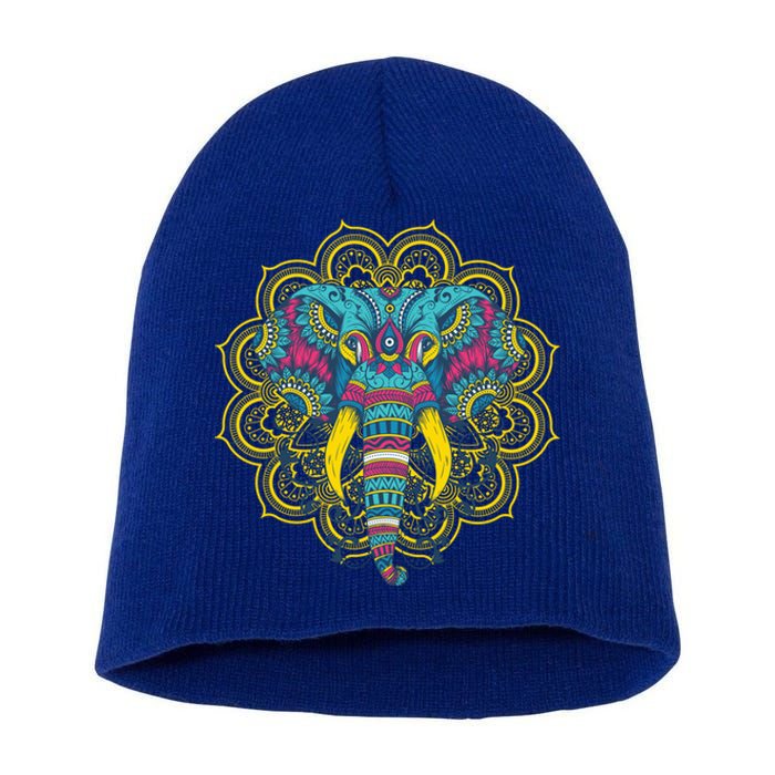 Elephant Dala Oriental Indian African Hinduism Yoga Gift Cool Gift Short Acrylic Beanie