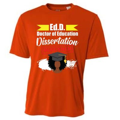 Edd Doctor Of Education Defended Doctorate Graduation Cooling Performance Crew T-Shirt