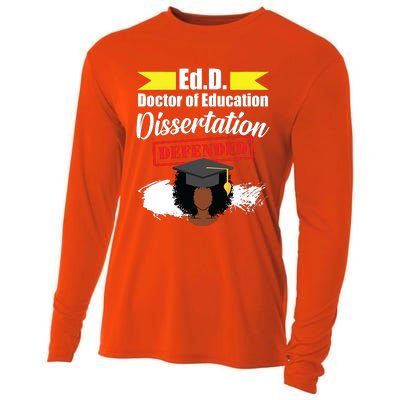 Edd Doctor Of Education Defended Doctorate Graduation Cooling Performance Long Sleeve Crew