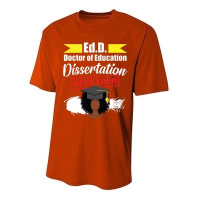 Edd Doctor Of Education Defended Doctorate Graduation Performance Sprint T-Shirt