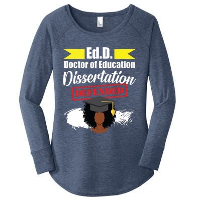 Edd Doctor Of Education Defended Doctorate Graduation Women's Perfect Tri Tunic Long Sleeve Shirt