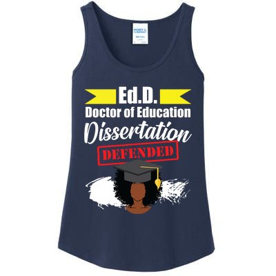 Edd Doctor Of Education Defended Doctorate Graduation Ladies Essential Tank