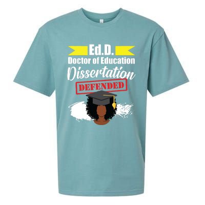 Edd Doctor Of Education Defended Doctorate Graduation Sueded Cloud Jersey T-Shirt