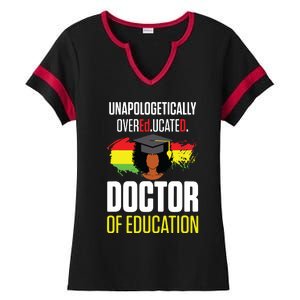 Edd Doctor Of Education Educated Doctorate Graduation Ladies Halftime Notch Neck Tee