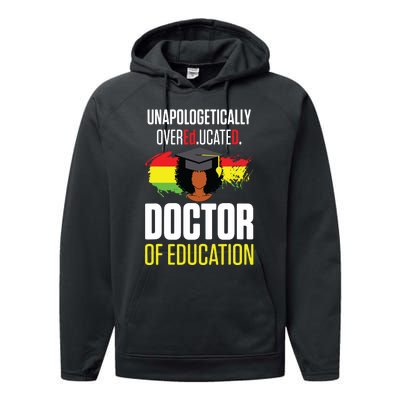 Edd Doctor Of Education Educated Doctorate Graduation Performance Fleece Hoodie