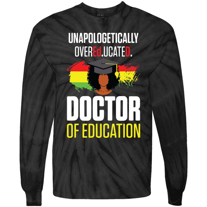 Edd Doctor Of Education Educated Doctorate Graduation Tie-Dye Long Sleeve Shirt