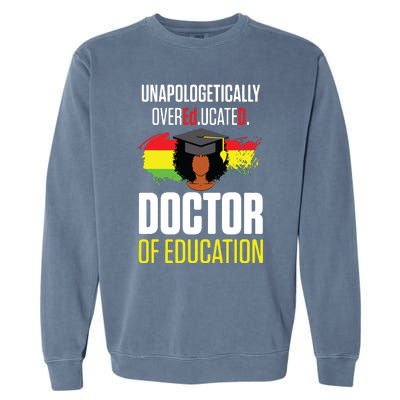 Edd Doctor Of Education Educated Doctorate Graduation Garment-Dyed Sweatshirt