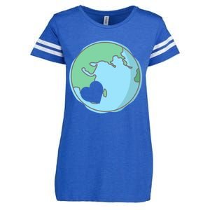 Earth Day One Love Protect The Nature Save Earth Lover Gift Funny Gift Enza Ladies Jersey Football T-Shirt