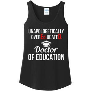 EdD Doctor of Education Overeducated Doctorate Graduation Ladies Essential Tank