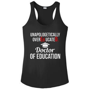 EdD Doctor of Education Overeducated Doctorate Graduation Ladies PosiCharge Competitor Racerback Tank