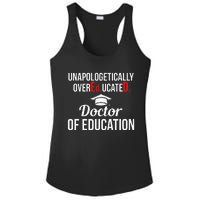 EdD Doctor of Education Overeducated Doctorate Graduation Ladies PosiCharge Competitor Racerback Tank