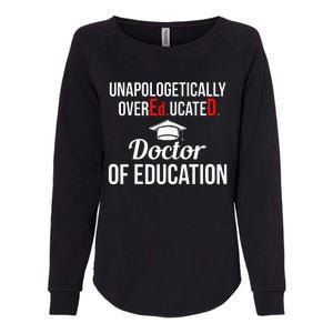 EdD Doctor of Education Overeducated Doctorate Graduation Womens California Wash Sweatshirt