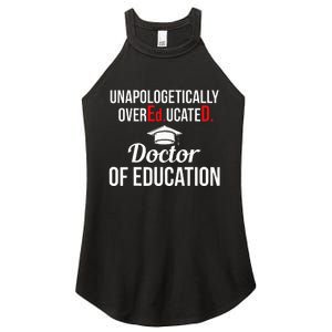 EdD Doctor of Education Overeducated Doctorate Graduation Women's Perfect Tri Rocker Tank