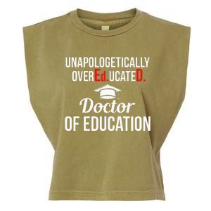 EdD Doctor of Education Overeducated Doctorate Graduation Garment-Dyed Women's Muscle Tee