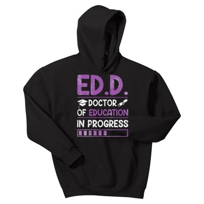 Ed.D. Doctor Of Education In Progress Kids Hoodie