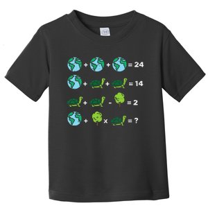 Earth Day Order Of Operations Quiz Funny Math Teacher Gift Toddler T-Shirt