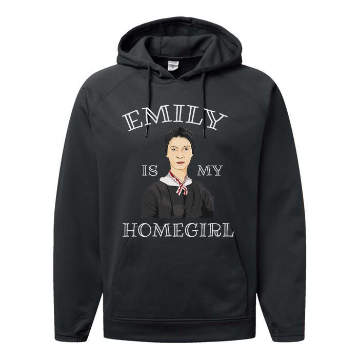 Emily Dickinson Poet Literature Performance Fleece Hoodie