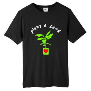 Earth Day Plant A Seed Tree Planting Tall Fusion ChromaSoft Performance T-Shirt