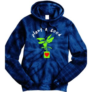 Earth Day Plant A Seed Tree Planting Tie Dye Hoodie