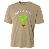 Earth Day Plant A Seed Tree Planting Cooling Performance Crew T-Shirt