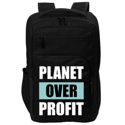 Earth Day Planet Over Profit Climate Change Gift Impact Tech Backpack