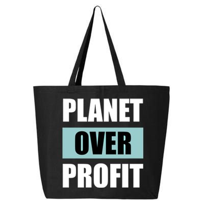 Earth Day Planet Over Profit Climate Change Gift 25L Jumbo Tote