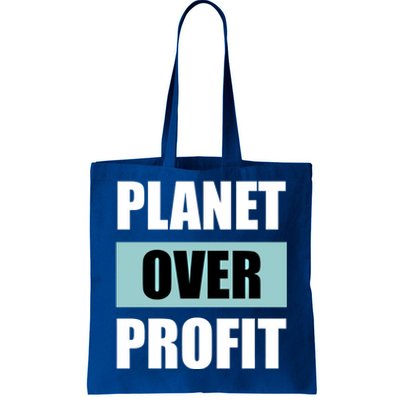 Earth Day Planet Over Profit Climate Change Gift Tote Bag