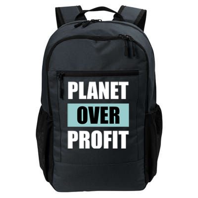 Earth Day Planet Over Profit Climate Change Gift Daily Commute Backpack