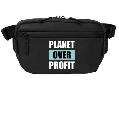 Earth Day Planet Over Profit Climate Change Gift Crossbody Pack