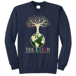 Earth Day Pun The Earth Without Art Is Just Eh Sweatshirt