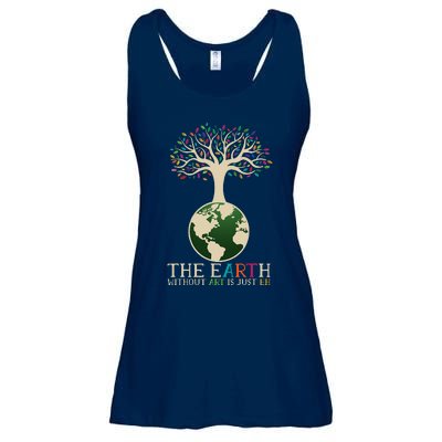 Earth Day Pun The Earth Without Art Is Just Eh Ladies Essential Flowy Tank