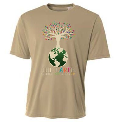 Earth Day Pun The Earth Without Art Is Just Eh Cooling Performance Crew T-Shirt